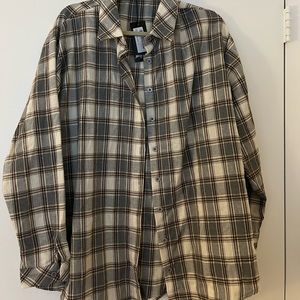 Oversized check shirt